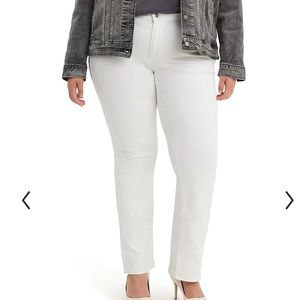 Levi’s 414 classic straight leg jeans white 20W